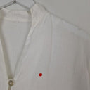 Second-Hand - Assorted Brands Mother Of Pearl Button Linen Top Size XL - SwapUp