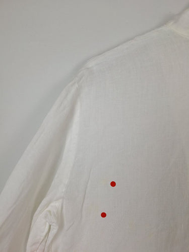 Second-Hand - Assorted Brands Mother Of Pearl Button Linen Top Size XL - SwapUp