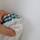 Second-Hand - Savel Green Gingham Puff Sleeve Dress Size 8 - SwapUp