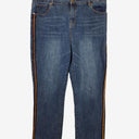 Second-Hand - Motto Gold Trim Tailored Jeans Size 18 - SwapUp