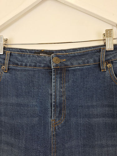 Second-Hand - Motto Gold Trim Tailored Jeans Size 18 - SwapUp