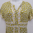 Second-Hand - Boden Yellow Lime Spotted Midi Dress Size 16 - SwapUp