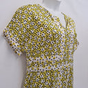Second-Hand - Boden Yellow Lime Spotted Midi Dress Size 16 - SwapUp