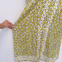 Second-Hand - Boden Yellow Lime Spotted Midi Dress Size 16 - SwapUp