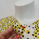 Second-Hand - Boden Yellow Lime Spotted Midi Dress Size 16 - SwapUp