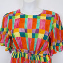 Second-Hand - Gorman Rainbow Crinkle Texture Sun Dress Size 14 - SwapUp
