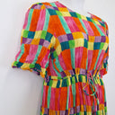 Second-Hand - Gorman Rainbow Crinkle Texture Sun Dress Size 14 - SwapUp