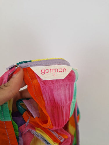 Second-Hand - Gorman Rainbow Crinkle Texture Sun Dress Size 14 - SwapUp