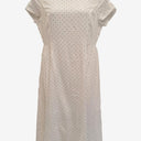 Second-Hand - Surii Crisp White Mini Polka Dot Maxi Dress Size 14 - SwapUp