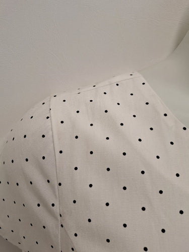 Second-Hand - Surii Crisp White Mini Polka Dot Maxi Dress Size 14 - SwapUp