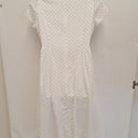 Second-Hand - Surii Crisp White Mini Polka Dot Maxi Dress Size 14 - SwapUp