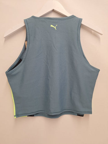 Second-Hand - Puma Vibrant Colour Block Athletic Top Size L - SwapUp