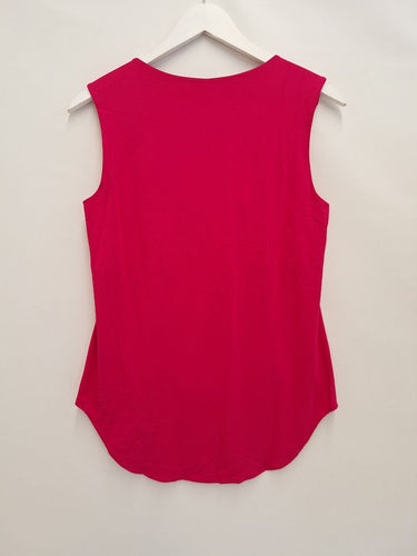Second-Hand - Leina & Fleur Fuchsia Cowl Neck Going Out Top Size 12 - SwapUp