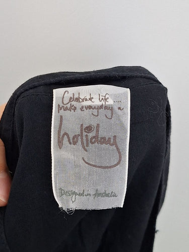 Second-Hand - Holiday Breezy Cotton Mini Blouse Size S - SwapUp