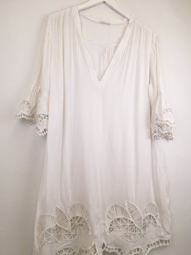 Second-Hand - Ridley Broderie Lace Blouse Size L - SwapUp