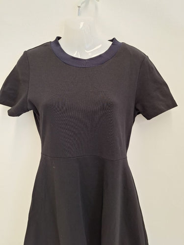 Second-Hand - COS Night Sky Contrast Ruffle T-Shirt Dress Size S - SwapUp