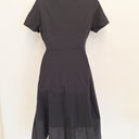 Second-Hand - COS Night Sky Contrast Ruffle T-Shirt Dress Size S - SwapUp