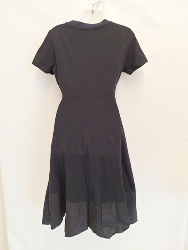 Second-Hand - COS Night Sky Contrast Ruffle T-Shirt Dress Size S - SwapUp