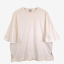 Second-Hand - COS Pure White Curved Shoulder T-shirt Size L - SwapUp