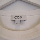 Second-Hand - COS Pure White Curved Shoulder T-shirt Size L - SwapUp