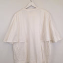 Second-Hand - COS Pure White Curved Shoulder T-shirt Size L - SwapUp