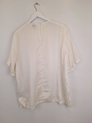 Second-Hand - DISSH Delicate Silk Semi-Sheer Top Size 16 - SwapUp
