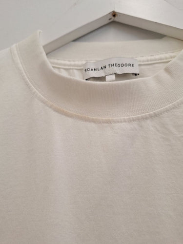 Second-Hand - Scanlan Theodore Oversized Edgy Elevated Jersey T-shirt Size XS - SwapUp