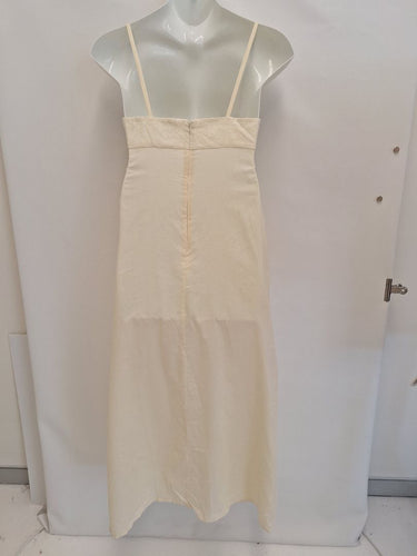 Second-Hand - Venroy Breezy Summer Cut Out Linen Maxi Dress Size L - SwapUp