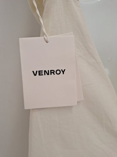 Second-Hand - Venroy Breezy Summer Cut Out Linen Maxi Dress Size L - SwapUp