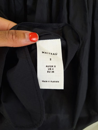 Second-Hand - Matteau Twist Shoulder Mini Dress Size S - SwapUp