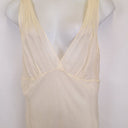 Second-Hand - LESET Cream Roma Deep V Slip Maxi Dress Size XL - SwapUp