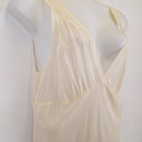 Second-Hand - LESET Cream Roma Deep V Slip Maxi Dress Size XL - SwapUp