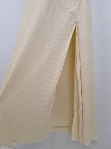 Second-Hand - Camilla and Marc Alto Dropped Waist Cream Halter Maxi Dress Size 14 - SwapUp