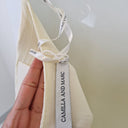 Second-Hand - Camilla and Marc Alto Dropped Waist Cream Halter Maxi Dress Size 14 - SwapUp