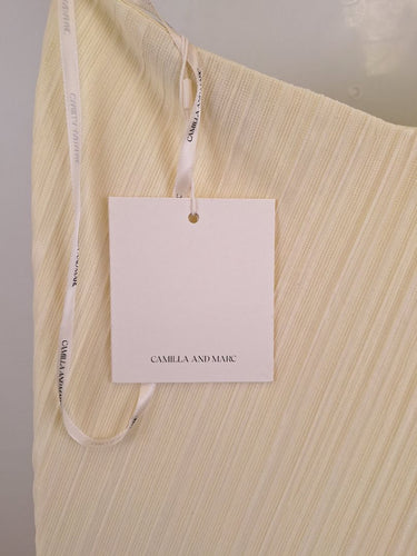 Second-Hand - Camilla and Marc Alto Dropped Waist Cream Halter Maxi Dress Size 14 - SwapUp