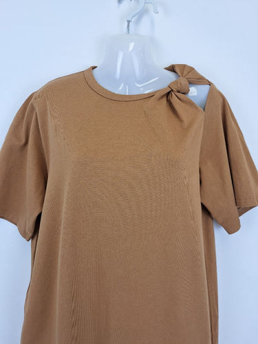 Second-Hand - Camilla and Marc Caramel Long Knot Midi Dress Size 6 - SwapUp