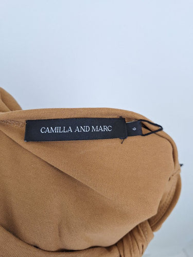 Second-Hand - Camilla and Marc Caramel Long Knot Midi Dress Size 6 - SwapUp