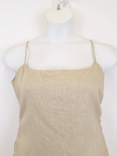 Second-Hand - Sir Chic Tamara Ruched Linen Mini Dress Size L - SwapUp