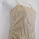 Second-Hand - Sir Chic Tamara Ruched Linen Mini Dress Size L - SwapUp