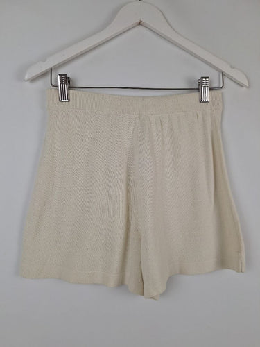 Second-Hand - Assembly Label Chalk June Silk Knit Shorts Size 8 - SwapUp