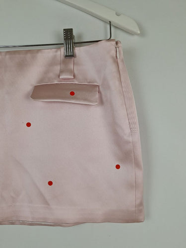 Second-Hand - ELSA Satin Double Pocket Mini Skirt Size M - SwapUp
