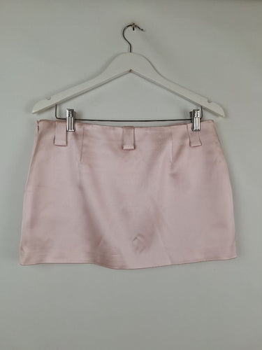 Second-Hand - ELSA Satin Double Pocket Mini Skirt Size M - SwapUp