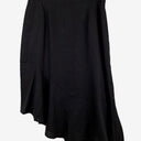 Second-Hand - Veronika Maine Asymmetrical Ruffle Hem Linen Skirt Size 14 - SwapUp