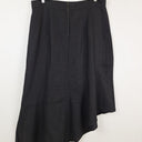 Second-Hand - Veronika Maine Asymmetrical Ruffle Hem Linen Skirt Size 14 - SwapUp