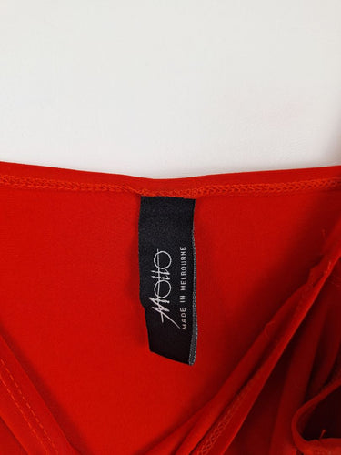 Second-Hand - Motto Candy Red Singlet Top Size 16 - SwapUp
