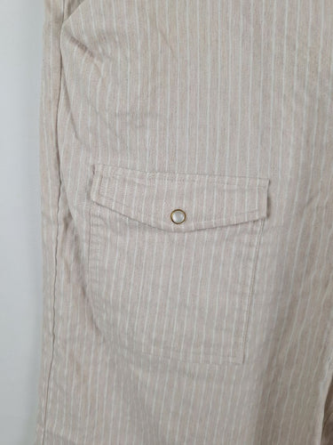 Second-Hand - Motto Striped Cargo Culoette Pants Size 18 - SwapUp