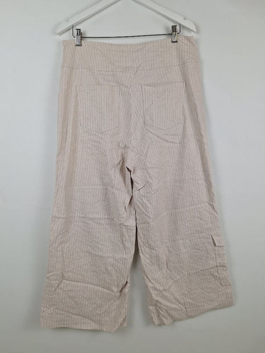 Second-Hand - Motto Striped Cargo Culoette Pants Size 18 - SwapUp