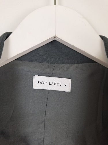 Second-Hand - Fayt Classic Slate Blazer Size 12 - SwapUp