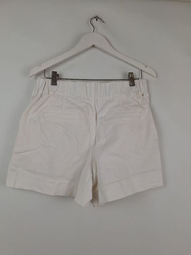 Second-Hand - Seed Clssic Structured White Mini Shorts Size 12 - SwapUp