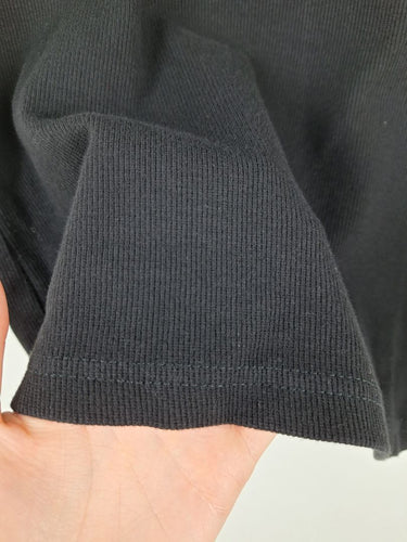 Second-Hand - Article One Essential Black Ribbed Full Length Singlet Top Size S - SwapUp